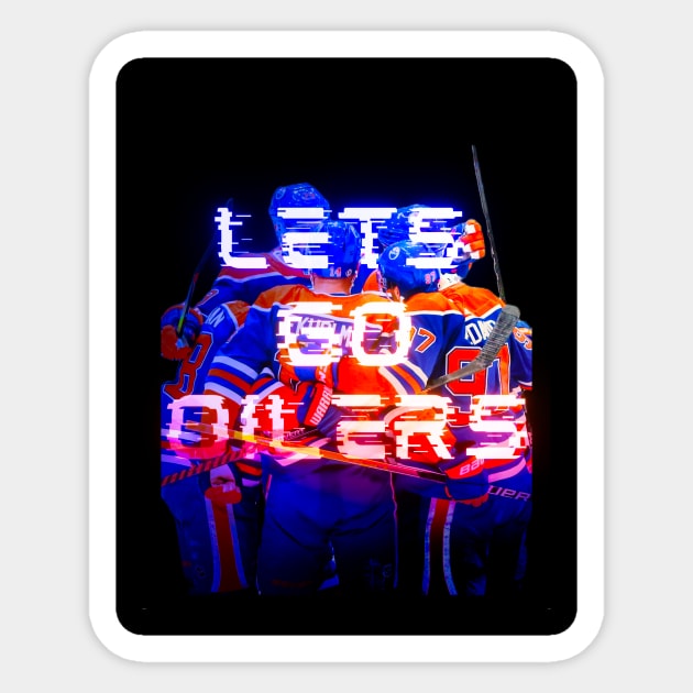 "Lets Go Oilers" Sticker by OilyDesigns